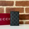 GG821209BQK-057　グッチ GUCCI 2024年最新入荷 GGエンブレム 二つ折りカードケース カード入れ 名刺入れ 