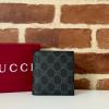 GG821206BQK-057　グッチ GUCCI 2024年最新入荷 GGエンブレム 二つ折りウォレット カード入れ 名刺入れ 