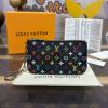 M13664-057　ルイヴィトン LOUISVUITTON 2024年最新入荷 LV TM ポシェット クレ 小銭入れ コインケース モノグラム マルチカラー キャンバス