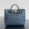 BOV743568BSL-aj　ボッテガヴェネタ BOTTEGAVENETA 2024年最新入荷 スモール アンディアーモ トップハンドルバッグ トートバッグ ハンドバッグ