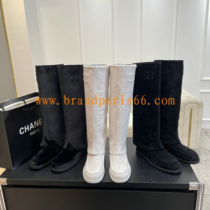 CHJJ24051-26　シャネル CHANEL 2024年最新入荷 ロングブーツ スエード レディース カジュアルシューズ
