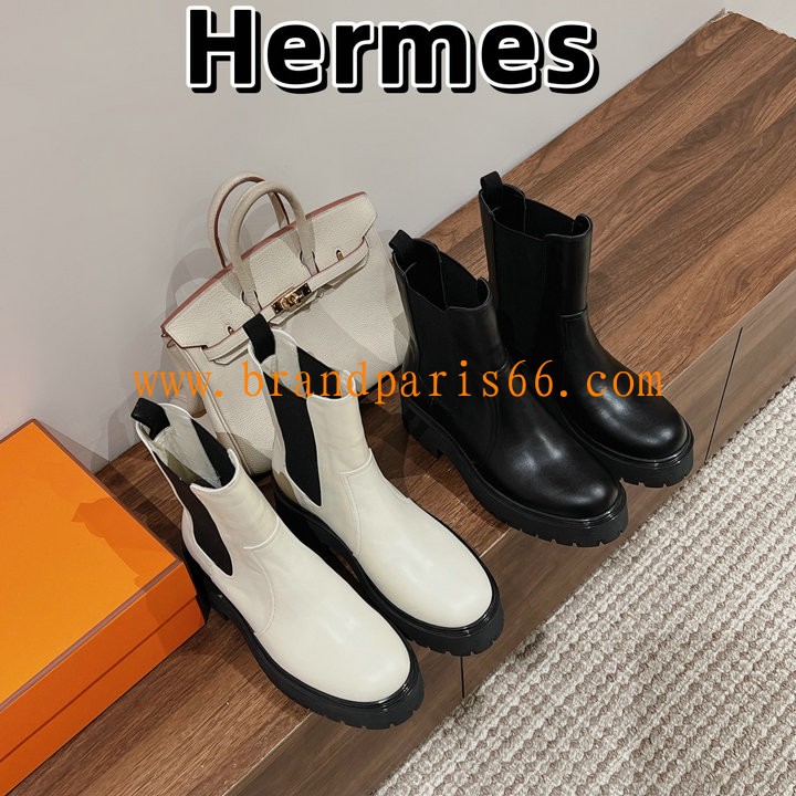 HEJJ24010-26　エルメス HERMES 2024年最新入荷 アンクルブーツ フラットフォーム ショートブーツ カジュアルシューズ レディース