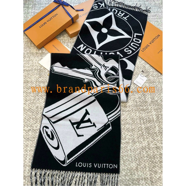 WJLV24022-AN　ルイヴィトン LOUISVUITTON 2025年最新入荷 ロング マフラー ストール カシミヤ 男女兼用