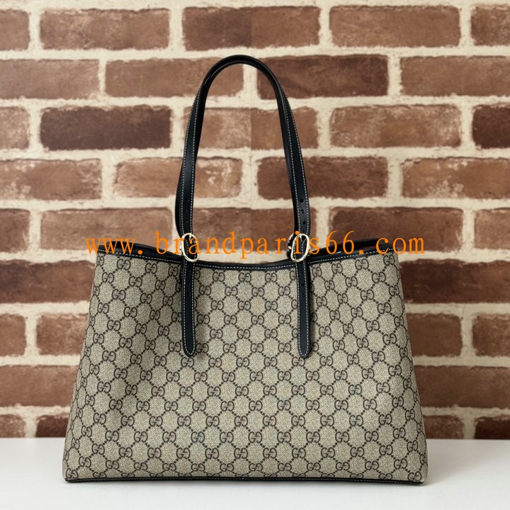 GG815213BBK-057　グッチ GUCCI 2024年最新入荷 GGエンブレム ミディアム トートバッグ ハンドバッグ レディース