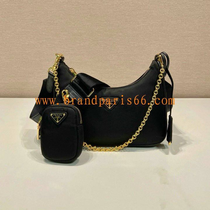 PD1BH204BJBK-99　プラダ PRADA 2022年最新入荷 Re-Edition 2005 Re-Nylon バッグ  斜め掛け ショルダーバッグ クロスボディバッグ