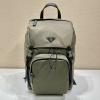 PD2VZ135QH-99　プラダ PRADA 2024年最新入荷 Re-Nylon サフィアーノレザー バックパック メンズ リュック スポーティルック リュックサック デイパックバッグ