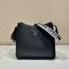 PD1BC73PBK-99　プラダ PRADA 2025年最新入荷 ミディアム ショルダーバッグ クロスボディバッグ カーフレザー 