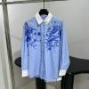 CCGG25001-XG　グッチ GUCCI 2025年春夏最新入荷 ポプリン シャツ ブラウス ロングスリーブ ワイシャツ