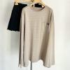 TCMM25001-XG　ミュウミュウ MIUMIU 2024年秋冬最新入荷 ストライプ Tシャツ ロングスリーブ シャツ クルーネック