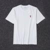 TDAM25001-XG　アミ パリス Ami Paris 2025年春夏最新入荷 Tシャツ 半袖 ショートスリーブ スウェットシャツ クルーネック 