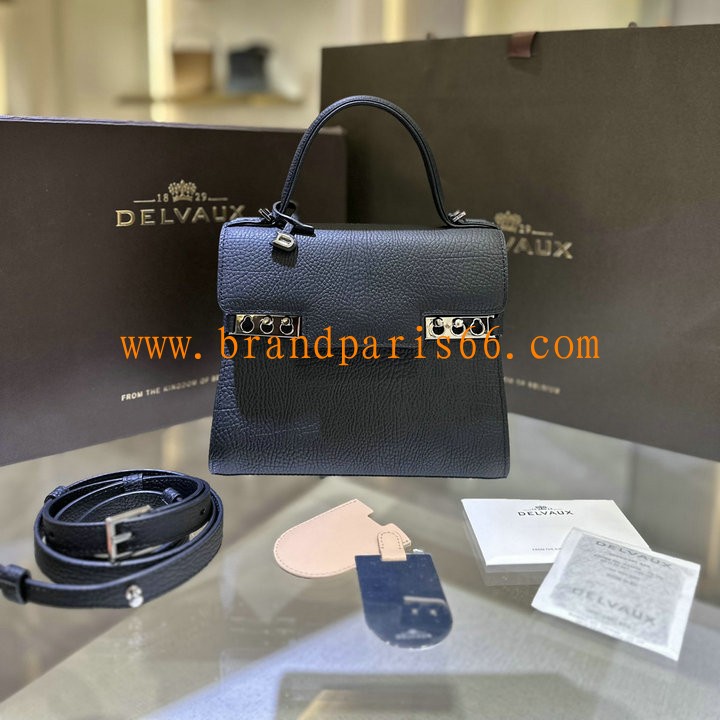 DE0612NQYBK-JS　デルヴォー Delvaux 2024年最新入荷 tempete PM トップハンドルバッグ トートバッグ 2way ショルダーバッグ レディース