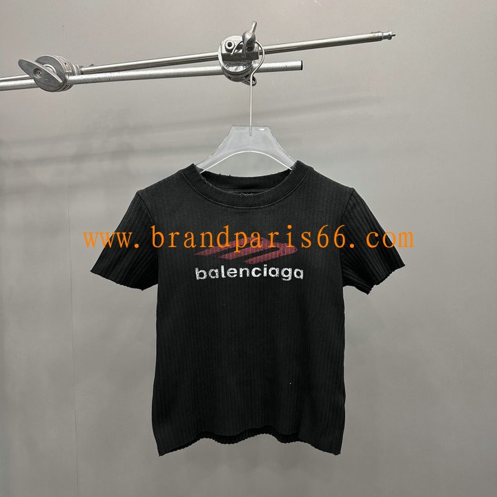 TDBA25002-XG　バレンシアガ BALENCIAGA 2025年春夏最新入荷 Tシャツ 半袖 ショートスリーブ スウェットシャツ クルーネック 
