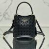 PD1BA217KBK-GH　プラダ PRADA 2025年最新入荷 パニエ Panier ハンドバッグ トートバッグ 2way ショルダーバッグ カットアウトモチーフ レザー
