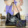 M13105-057　ルイヴィトン LOUISVUITTON 2025年最新入荷 LV TM キャリーオール バイブ ハンドバッグ ショルダーポーチ ラムレザー ブラック