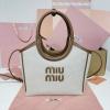 MM5BA284BBS-057　ミュウミュウ MIUMIU 2025年最新入荷 アイビー コーデュロイ ハンドバッグ 2way ショルダーバッグ レディース