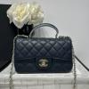 CH2431YPJKL-CC　シャネル CHANEL 2025年最新入荷 ココマーク トップハンドルバッグ 2way ショルダーバッグ レディース ブラック 