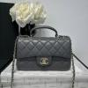 CH2431YQJSH-CC　シャネル CHANEL 2025年最新入荷 ココマーク トップハンドルバッグ 2way ショルダーバッグ レディース ブラック 