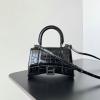 BA70552EKK-99　バレンシアガ BALENCIAGA 2025年最新入荷 hourglass XS トートバッグ ハンドバッグ 2way ショルダーバッグ レディース