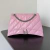 BA92885PQF-99　バレンシアガ BALENCIAGA 2025年最新入荷 crush チェーンポーチ ショルダーバッグ レディース