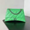BA92885PGL-99　バレンシアガ BALENCIAGA 2025年最新入荷 crush チェーンポーチ ショルダーバッグ レディース