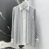 CCLV25001-XG　ルイヴィトン LOUISVUITTON 2025年春夏最新入荷 モノグラムフラール パジャマシャツ ロングスリーブ ブラウス レディース シルク