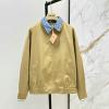 WTMM25002-XG　ミュウミュウ MIUMIU 2025年春夏最新入荷 ロングスリーブ チノ ブルゾンジャケット カラーブロック レディース トレンド カジュアル