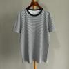 TDBR25001-XG　バーバリー BURBERRY 2025年春夏最新入荷 ストライプ クルーネック Tシャツ 半袖 カジュアル おしゃれ