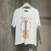 TDGG25003-XG　グッチ GUCCI 2025年春夏最新入荷 ギタープリント ユニセックス Tシャツ 半袖 クルーネック カジュアル おしゃれ