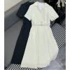 KQCD25001-JS　クリスチャンディオール CHRISTIAN DIOR 2025年春夏最新入荷 ベルト付き シャツドレス ワンピース レディース カジュアル おしゃれ