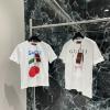 TDGG25006-JS　グッチ GUCCI 2025年春夏最新入荷 コットンジャージー プリント Tシャツ 半袖 クルーネック レディース カジュアル おしゃれ 