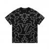 TDLV25007-JS　ルイヴィトン LOUISVUITTON 2025年春夏最新入荷 エンブロイダードコットンTシャツ 半袖 クルーネック レディース カジュアル おしゃれ 