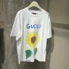 TDGG25002-XG　グッチ GUCCI 2025年春夏最新入荷 ひまわり ユニセックス Tシャツ 半袖 クルーネック カジュアル おしゃれ