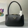 PD1BA444BK-99　プラダ PRADA 2025年春夏最新入荷 ダーリン ミディアム レザー ショルダーバッグ ホーボーバッグ レディース
