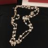 XLCH25001-JS　シャネル CHANEL 2025年最新入荷 ニット チェーン パールアクセント ロングチェーンネックレス おしゃれ ギフト