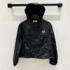 WTMM25004-JS　ミュウミュウ MIUMIU 2025年最新入荷 UV カット パーカー フーディージャケット 軽量 アウトドア レディース 夏