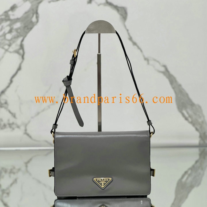 PD1BD082YHS-GH　プラダ PRADA 2025年最新入荷 ショルダーバッグ フラップバッグ レディース ソフトルックスレザー