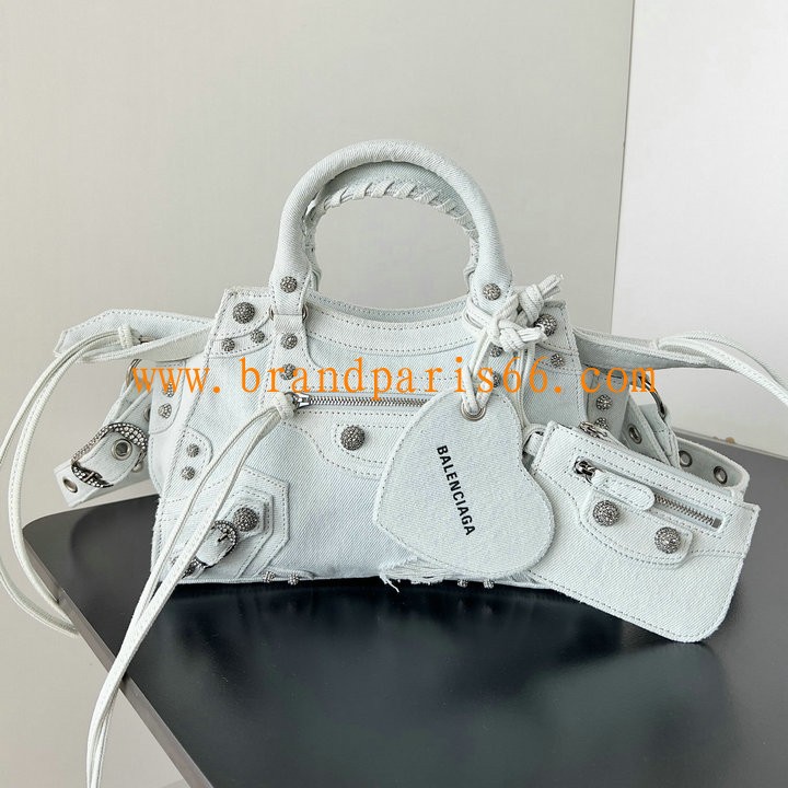 BA8230XBQL-99　バレンシアガ BALENCIAGA 2025年最新入荷 Neo cagole スモール トートバッグ ハンドバッグ 2way ショルダーバッグ レディース