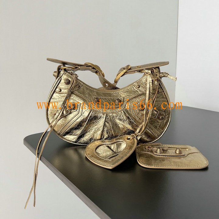 BA671309XPJS-99　バレンシアガ BALENCIAGA 2025年最新入荷 ウィメンズ Le Cagole XS ホーボーバッグ 2way ショルダーバッグ レディース