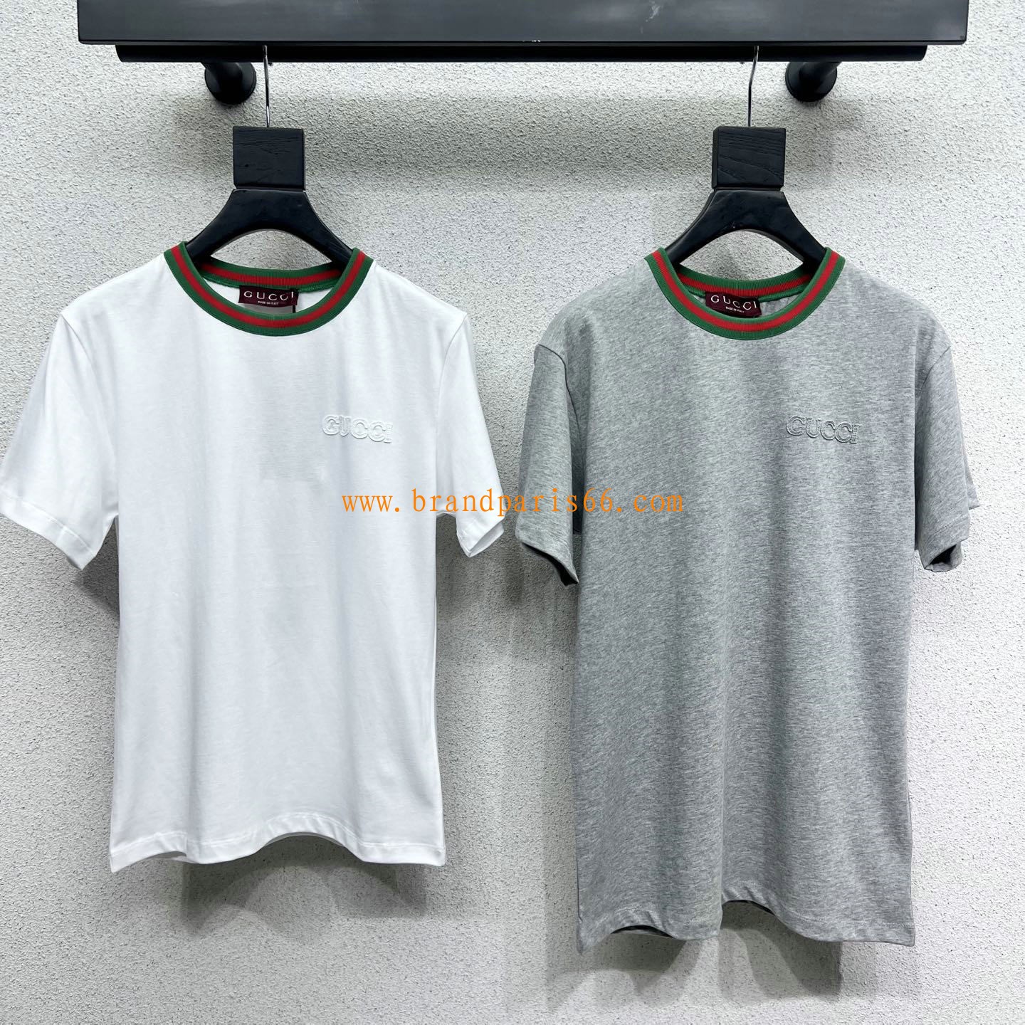 TDGG25001-XG　グッチ GUCCI 2025年春夏最新入荷 ウェブ ストライプ ジャージー Tシャツ 半袖 クルーネック レディース カジュアル おしゃれ