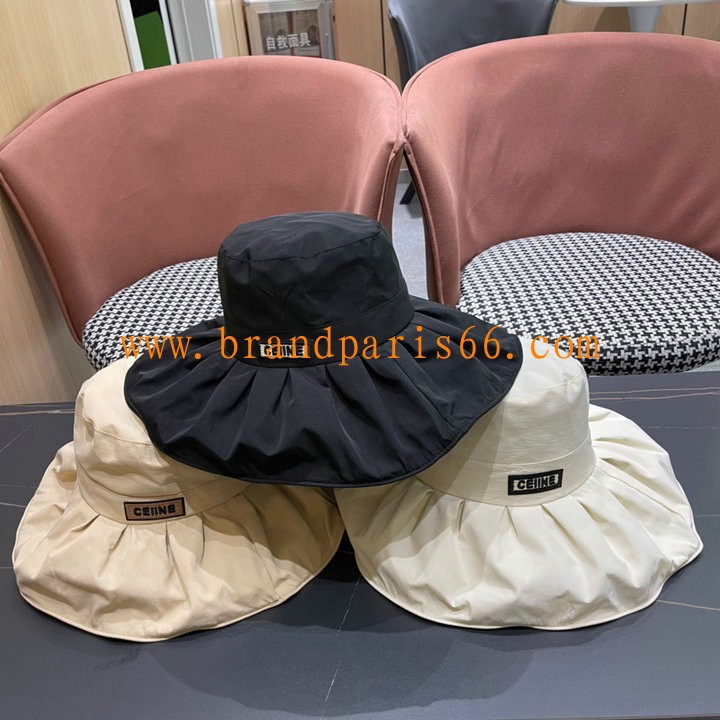 MZCE25002-JS　セリーヌ CELINE 2025年春夏最新入荷 バケットハット エスバドリーハット 日焼け防止 ビーチサンハット レディース