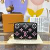 M12378-057　ルイヴィトン LOUISVUITTON 2025年最新入荷 LV TM ポルトフォイユ ルー 短財布 小銭入れ コイン入れ 