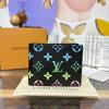M13909-057　ルイヴィトン LOUISVUITTON 2025年最新入荷 ポルトフォイユ ミュルティプル 二つ折り短財布 モノグラムマルチカラーキャンパス