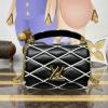 M14849-057　ルイヴィトン LOUISVUITTON 2025年最新入荷 GO-14 PM フラップバッグ ショルダーバッグ ラムレザー