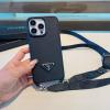 SJPD25006-99　プラダ PRADA 2025年最新入荷 サフィアーノレザー スマートフォンケース ショルダー付き iphone用カバー 携帯ケース