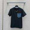 TDLV25033-XG　ルイヴィトン LOUISVUITTON 2025年最新入荷 モノグラム ポケットTシャツ 半袖 クルーネック カジュアル レディース