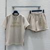 TZLV25002-XG　ルイヴィトン LOUISVUITTON 2025年最新入荷 スーツセット ヴィンテージエフェクト Tシャツ ショートパンツ おしゃれ カジュアル レディース