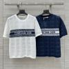 TDCD25009-JS　クリスチャンディオール CHRISTIAN DIOR 2025年最新入荷 ニットTシャツ 半袖 クルーネック カジュアル おしゃれ