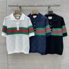 TDGG25015-JS　グッチ GUCCI 2025年最新入荷 GGジャカード ポロシャツ 半袖 レディース カジュアル おしゃれ