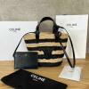 CE115802BZBK-025　セリーヌ CELINE 2025年最新入荷 ティーン サプル クラシック パニエ トップハンドルバッグ ハンドバッグ トートバッグ レディース