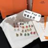 EHHE25003-CZZ　エルメス HERMES 2025年最新入荷 H ピアス イヤリング メタル アクセサリー ジュエリー
